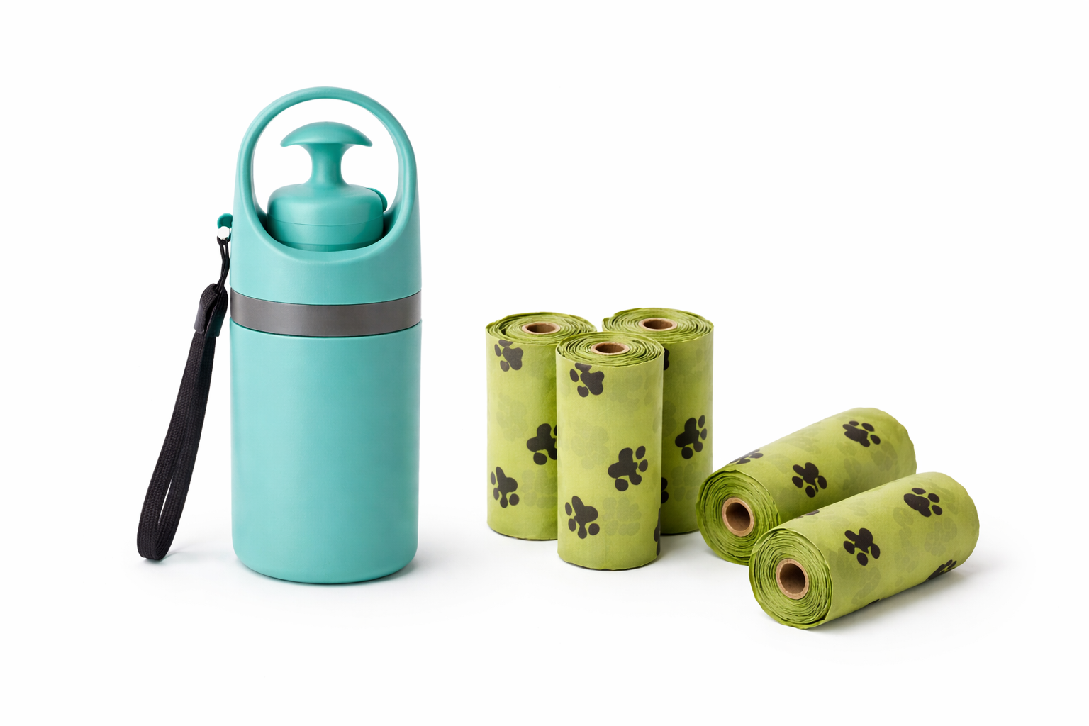 DiscreetScoop™ - Portable Dog Poop Scooper + 5 Bag Rolls